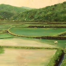 千畦 194 X 97cm 2014-大美無言藝術空間